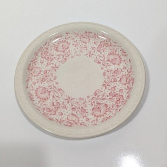 Syracuse China Roxbury Red Floral Dinner Plate Vintage Porcelain USA - Picture 1 of 9